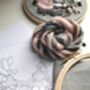 Grey Linen Abstract Embroidery Kit, thumbnail 4 of 4