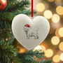 West Highland Terrier Ceramic Bauble, thumbnail 3 of 4