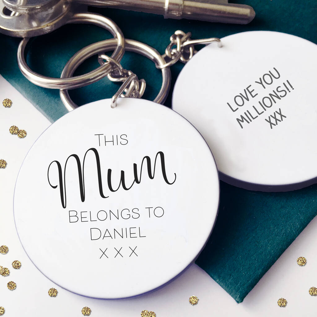 This Mum Belongs To… Personalised Mother's Day Keyring By Sarah Hurley