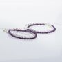 Amethyst And Sterling Silver Beaded Necklace Or Double Stranded Bracelet, thumbnail 5 of 10