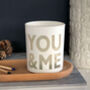 You And Me Anniversary Candle, thumbnail 3 of 4