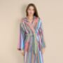 Women's Hooded Egyptian Cotton Dressing Gown Daylight, thumbnail 1 of 7