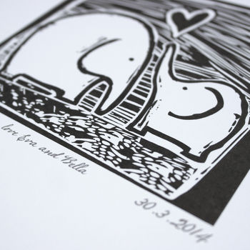 Personalised Elephant Print, 5 of 6