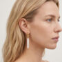 Shinju 18 K Gold Plating Real Pearl Drop Earrings, thumbnail 2 of 5