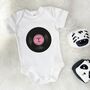 'Totally Awesome Records' Personalised Babygrow, thumbnail 2 of 8
