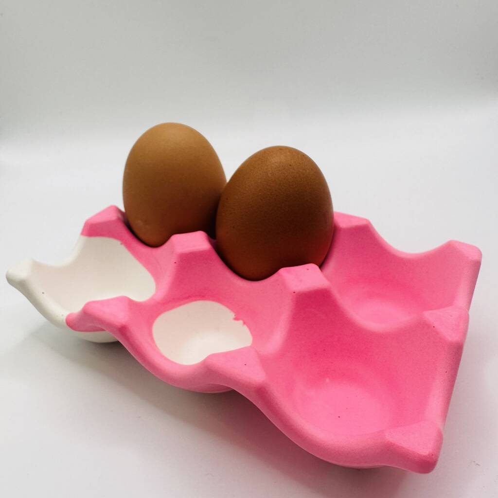 Egg Tray Pink And White, 1 of 9
