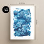 Seaweed Sun Printed Cyanotype Tideline No.Three, thumbnail 6 of 7