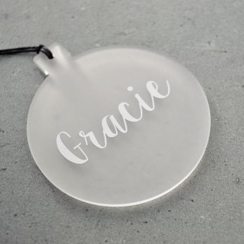 Personalised Christmas Bauble Decoration 18 Colours, 3 of 12