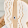 Personalised Autumn Blue Welly Boots Planter, thumbnail 5 of 8
