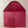 Modern, Wavy Bordered Invitation Suite In Pink And Red, thumbnail 7 of 8