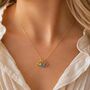 Personalised Family Birthstone Necklace In Gold, thumbnail 6 of 11