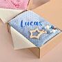 Personalised Dusty Blue New Baby Gift Set, thumbnail 5 of 10