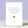 Personalised Newlyweds Valentine's Day Card, thumbnail 1 of 3