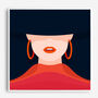 Girl In The Hooped Earing, Canvas Wall Art, thumbnail 6 of 7
