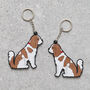 King Charles Cavalier Keyring Personalised Option, thumbnail 3 of 4