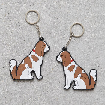 King Charles Cavalier Keyring Personalised Option, 3 of 4