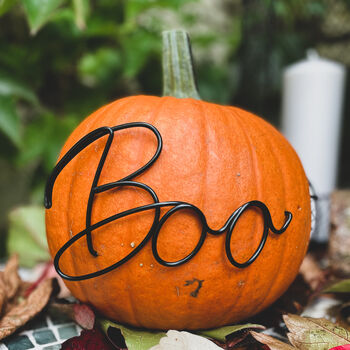 No Mess, 'Boo' Wire Pumpkin Decoration, 2 of 4