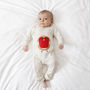 Baby Romper Robin Print Organic Cotton, thumbnail 1 of 3