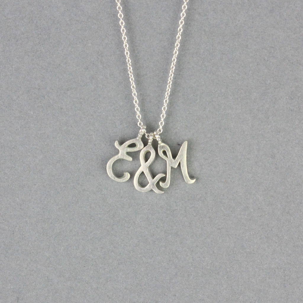 Personalised Calligraphy Necklace By Leila Swift | notonthehighstreet.com