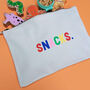 'Snacks' Canvas Pouch, thumbnail 1 of 2