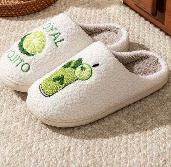Mojito Embroidered Slippers, 3 of 4