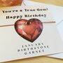 January Birthstone Bracelet Birthday Card, thumbnail 3 of 8