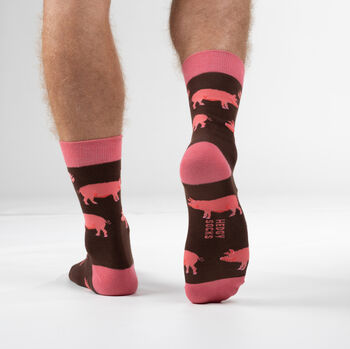 Bamboo Socks | Pig Socks | Farm Animal Socks | Novelty, 2 of 3