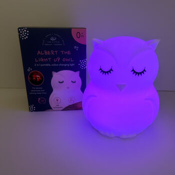 Albert The Light Up Owl Nightlight For Babies, 6 of 8