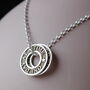Personalised Silver Washer Talisman Necklace, thumbnail 1 of 7