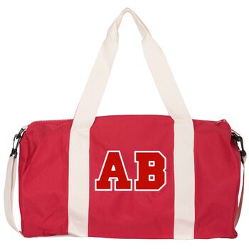 Personalised Red Duffle Bag For Weekends/Sleepovers, 7 of 7