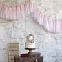 Hand Dyed Ombré Tissue Tassel Garland With Silk Ribbon, thumbnail 1 of 3
