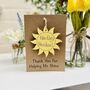 Personalised Teacher Thank You Wooden Sunshine Card, thumbnail 2 of 8
