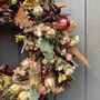 Dried Autumn Wreath With Chillies 'Hansel', thumbnail 5 of 11