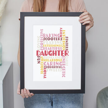 Personalised Typography Word Art Print 'Use Any Words', 6 of 8