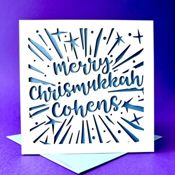 Personalised Chrismukkah Card, 2 of 4
