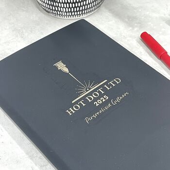 Personalised Leather 2025 Diary Notebook, 6 of 7