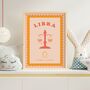 Children's Libra Zodiac Print, thumbnail 8 of 8