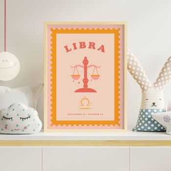 Children's Libra Zodiac Print, 8 of 8