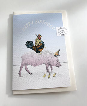 Farmyard Animals Birthday Card, 3 of 6