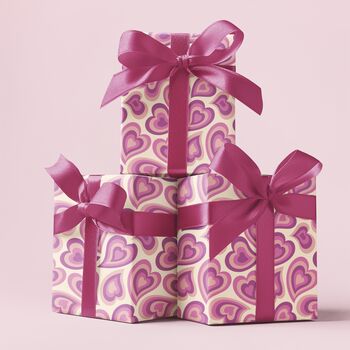 Hearts Valentine’s Gift Wrapping Paper, 4 of 9