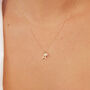 Silver Or Gold Initial And Pearl Drop Necklace, thumbnail 1 of 7
