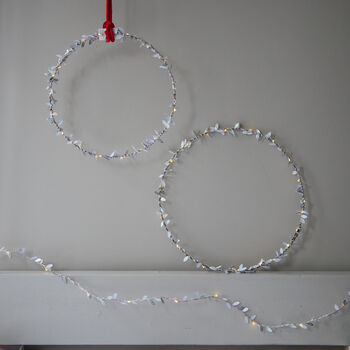 Metallic Leaf Wreath, 3 of 7