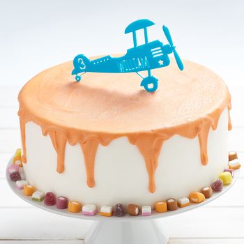 Personalised Airplane Birthday Cake Topper, 2 of 5