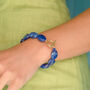 Chunky Blue Beads Toggle Bracelet, thumbnail 1 of 3