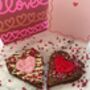 Valentines Sharing Brownie Hearts X Two Letterbox Gift, thumbnail 1 of 2