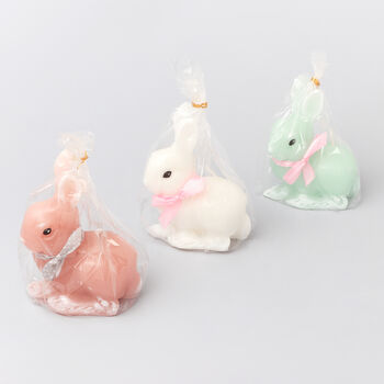 G Decor Cute Bunny Rabbit Bowtie 3D Candles, 6 of 6
