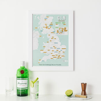 Personalised Scratch Off UK Gin Distilleries Print, 5 of 11