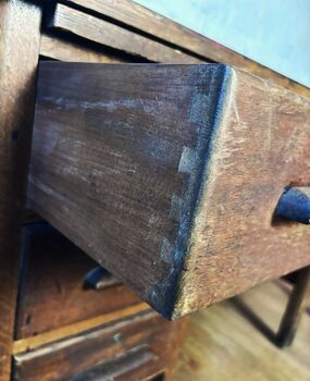 1940s Solid Oak Teachers Desk, 3 of 6