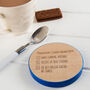 Personalised Teacher Definition Drinks Coaster, thumbnail 4 of 9