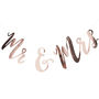 Rose Gold Script Font Mr And Mrs Wedding Bunting, thumbnail 2 of 3